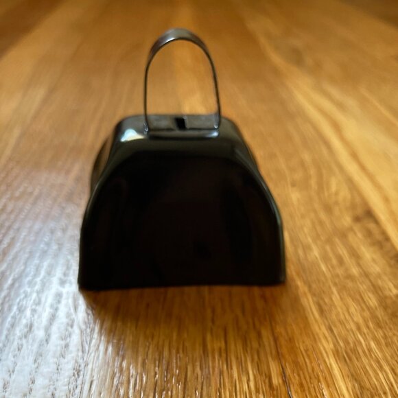 Metal Cowbell Noisemaker Cheering Bell, Black, 6 Bells - Picture 2 of 4